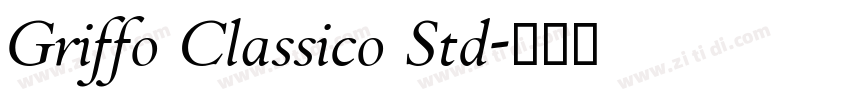 Griffo Classico Std字体转换